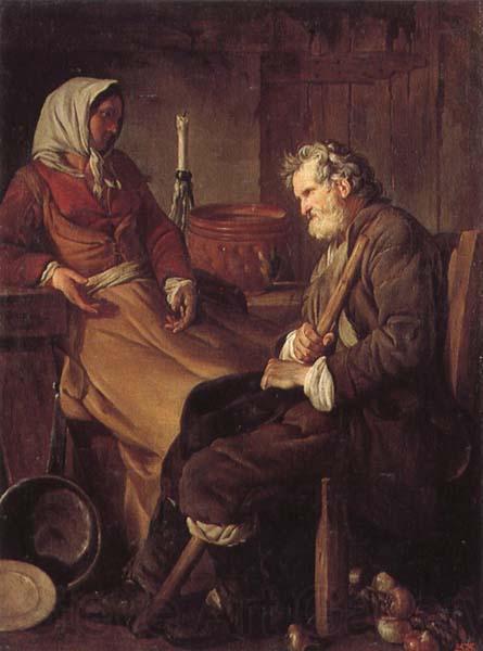 Jean-Baptiste marie pierre Old Man in a Kitchen Spain oil painting art